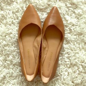 Cognac Audrey Brooke flats size 6.5